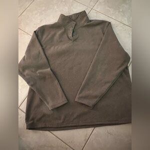 RedHead men’s long sleeve 1/4 sweater fleece w collar Sz 2XL Brown